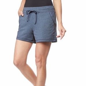 32 Degrees Heathered Blue Lounge Shorts Large